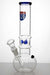 10 inches round base glass water pipe with carb hole-Blue-3091 - One Wholesale