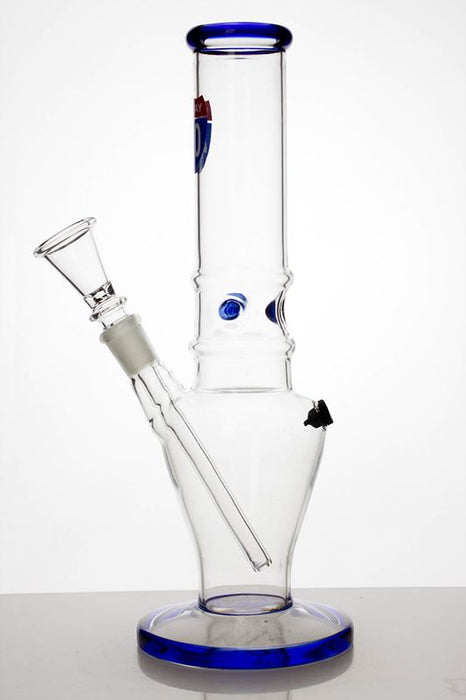 10 inches glass water pipe with carb hole- - One Wholesale