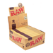 RAW Classic Natural Unrefined Rolling Paper [CP1069][CP1055] 1 - 1/4" Size ONE King Slim - 50 packs