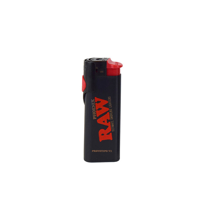 RAW | Phoenix Lighters – Adjustable Poker & Integrated Wind Screen (Tray of 30) Lighter ONE