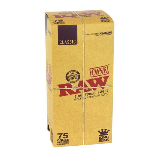 RAW | Classic Pre-Rolled Cones – King Size (75 Cones/Box) Pre-rolled Cone ONE