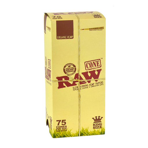 RAW | Organic Pre-Rolled Cones – King Size (75 Cones/Box) Pre-rolled Cone ONE