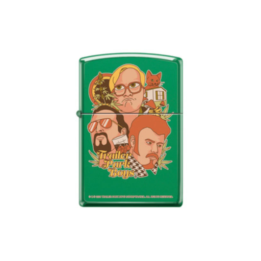 Zippo 114937 Trailer Park Boys Logo Green Matte Zippo Lighter ONE