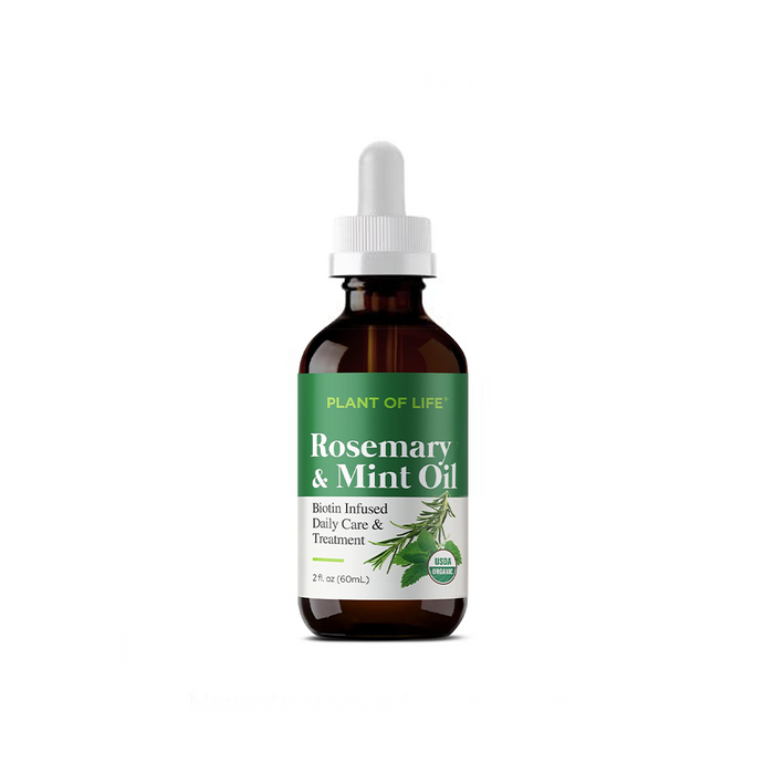 Plant of Life | Rosemary Mint Essential Oil for strengthening Hair & Skin (2oz / 60mL)