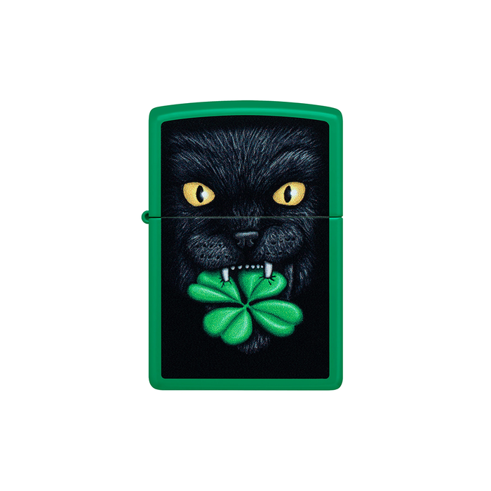 Zippo 46721 Feline Lucky Cat Clover Design Animal · Plant ONE