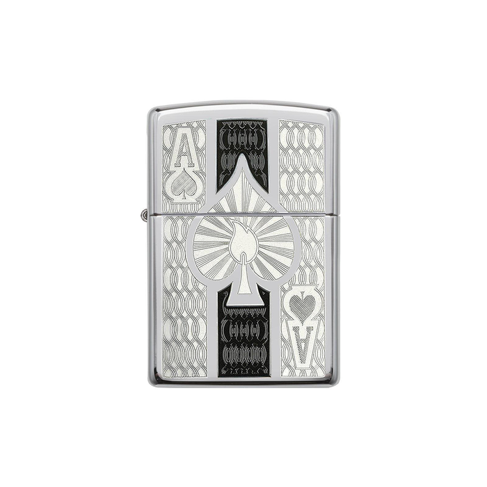 Zippo 24196 Intricate Spade Design Zippo Lighter ONE