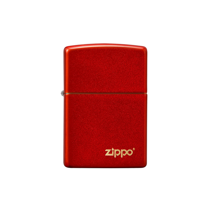 Zippo 49475ZL Metallic Red Matte Zippo Logo Basic · Pattern ONE