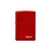 Zippo 49475ZL Metallic Red Matte Zippo Logo Basic · Pattern ONE