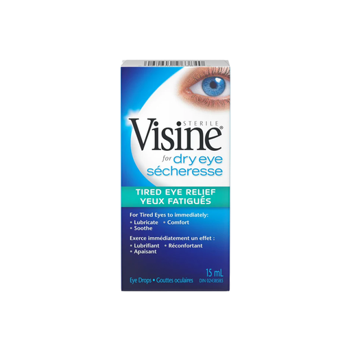 Visine for Dry Eye & Tired Eye Relief 15mL – Fast Soothing Hydration for Irritated Eyes Eye Drop ONE