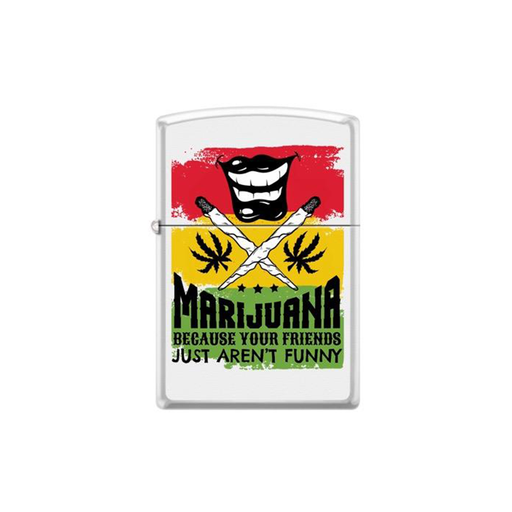 Zippo 214-58062 Leaf Marijuana Mouth Zippo Lighter ONE