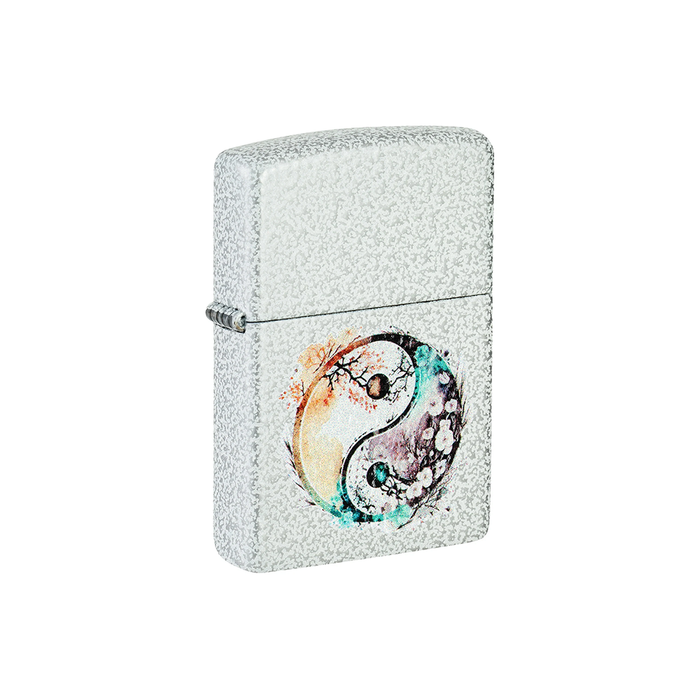 Zippo 46249 Water Colour Floral Yin and Yang Design Crest · Emblem · Military ONE