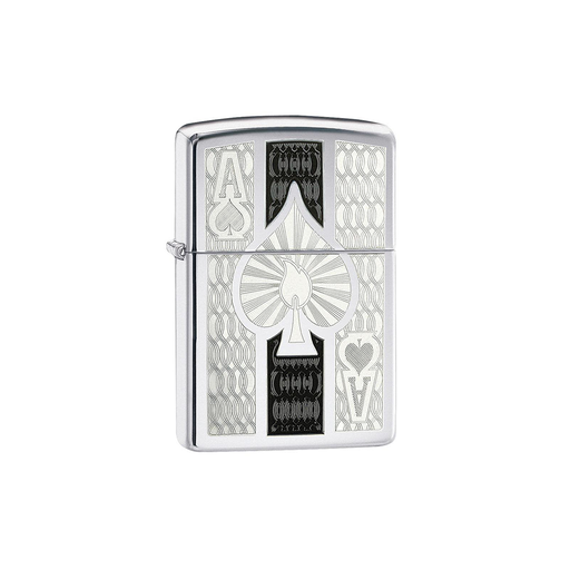 Zippo 24196 Intricate Spade Design Zippo Lighter ONE
