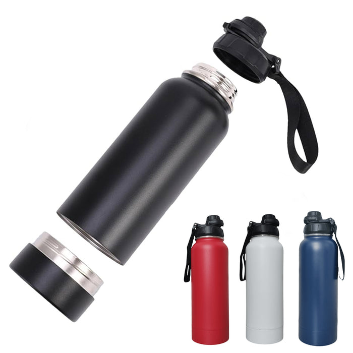 720ml Thermos Bottle with Lid & Carabiner – Dual Function Hidden Compartment [SMKZ-148] Diversion Bottle Canadian Distributor