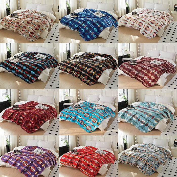 Nu Trendz | Solstice Design Heavy Polar Fleece Throw Blanket – Assorted Box of 12 [0582] Blanket Canadian Distributor