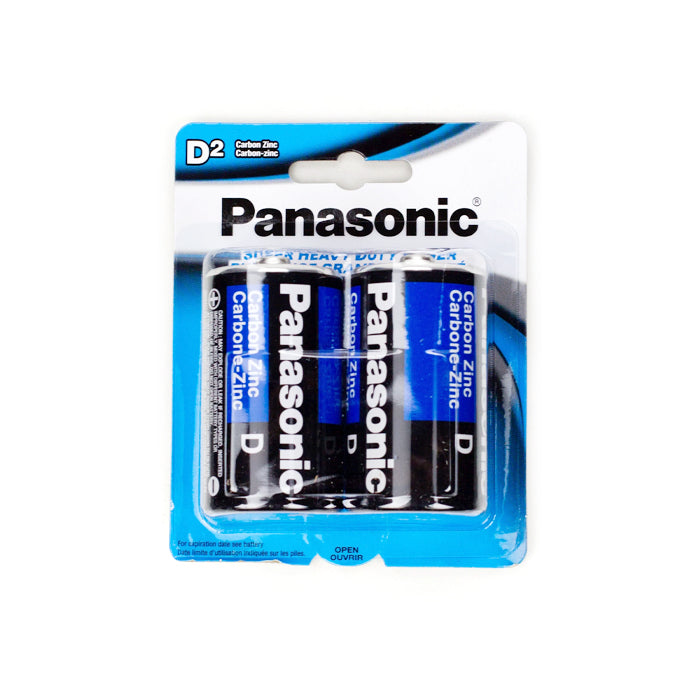 Panasonic Super Heavy duty power D2 Batteries Box of 12 Battery ONE