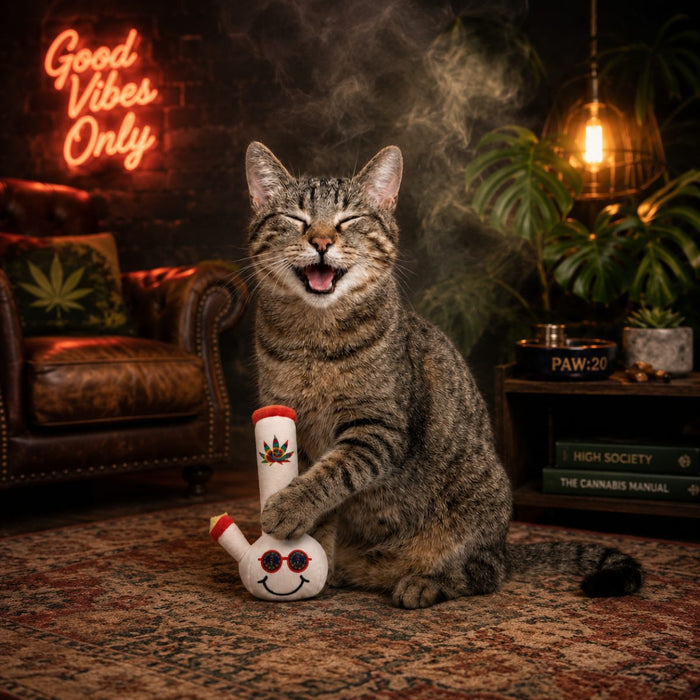 Lil' Billie Bong | 420 Cat Toy & Collectible Plush For Pet PAW20