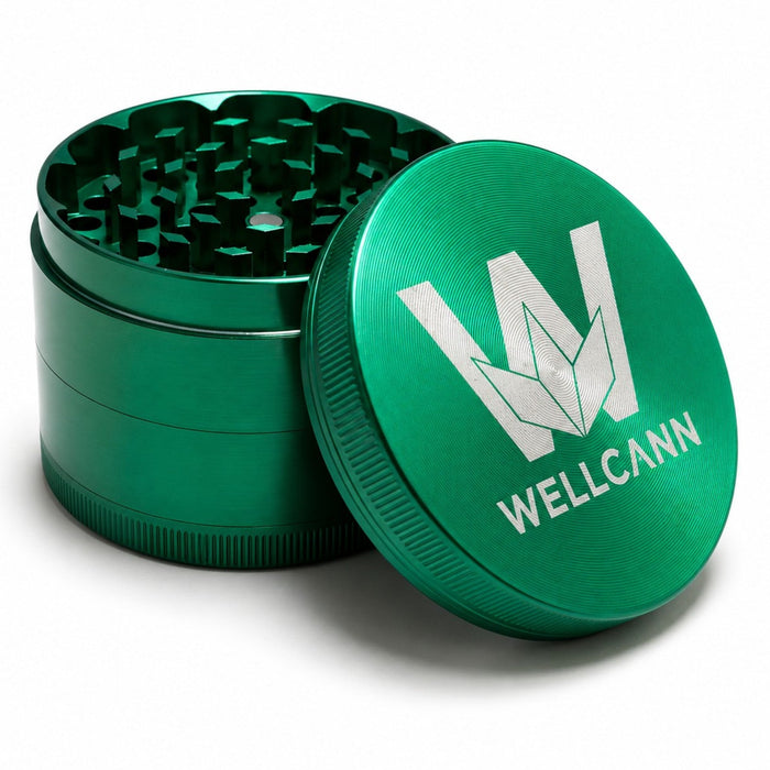 51mm 4-Piece Wellcann Metal Grinder Display Pack Super Supplys Inc