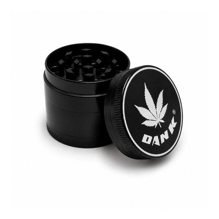 37mm 4-Piece DANK Leaf Metal Grinder Display Pack Super Supplys Inc