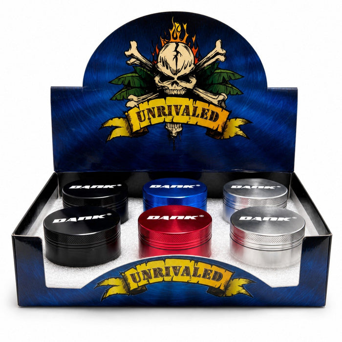 4-Piece DANK Aluminum Grinder Display Pack Super Supplys Inc Default Title