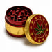 43mm 4-Piece Leaf Design Metal Grinder Display Pack Super Supplys Inc