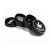 37mm 4-Piece DANK Leaf Metal Grinder Display Pack Super Supplys Inc