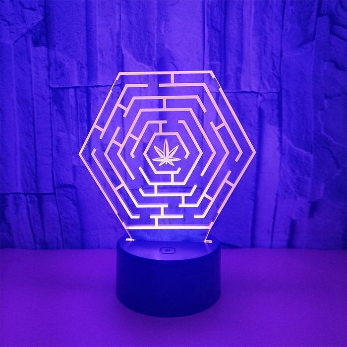 LED Table Lamp – 3D Night Light Optical Visual Illusion