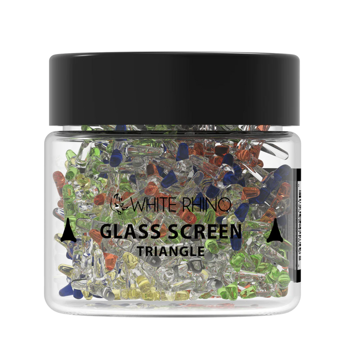 White Rhino | Glass Screen Triangle Style - 400ct Glass Screen Cannatron