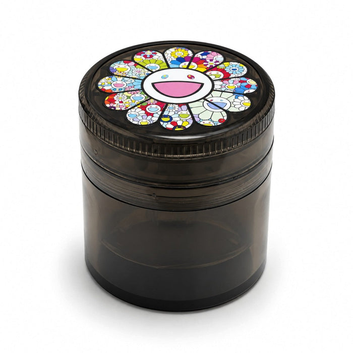 63mm Rainbow Flower 4-Part Plastic Grinder – 12 PCS Display Display Pack Super Supplys Inc