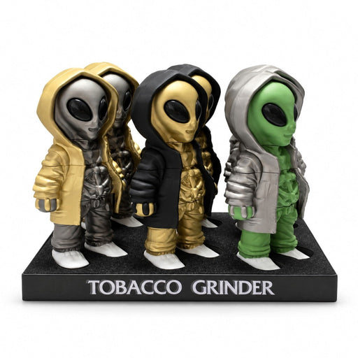 17cm Alien Figure 4-Part Grinder – 37mm Grinder | 6 PCS Display Display Pack Super Supplys Inc Default Title