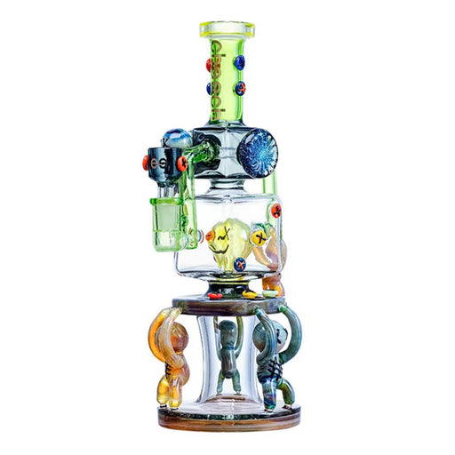 Cheech | 12" Aliens Lifting the King Bong [CHE 306] Glass Bong Smoking Cat Distribution