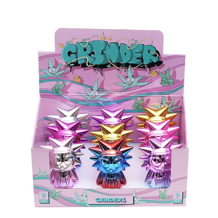 2 Parts Carton Character Grinder Box of 9 [SMJL-001] Display Pack Canadian Distributor