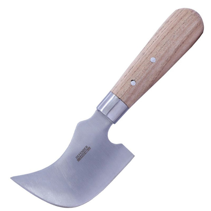 Defender-Xtreme | 8.5″ Hand Made Crescent Shape Lead Knife Wood Handle With Sheath (14427) Fixed Blade Knife Canadian Distributor