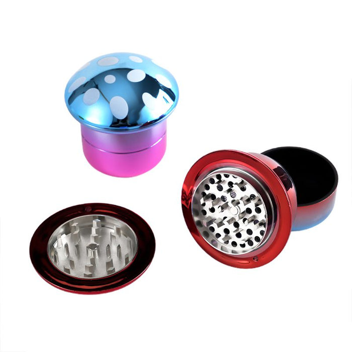 3 Parts 60mm Mushroom Grinder Box of 6 [SMJL-011] Display Pack Canadian Distributor