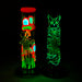 8.5" PsyTotem Glass Bong – 5mm Thick Glass, Tribal Totem Design Glass Bong DY Glass