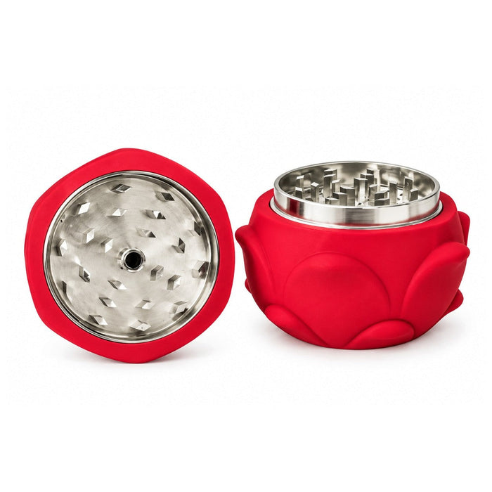 Dragon Fruit 4-Part Grinder – 48mm | 88mm Tall | 6 PCS Display Display Pack Super Supplys Inc