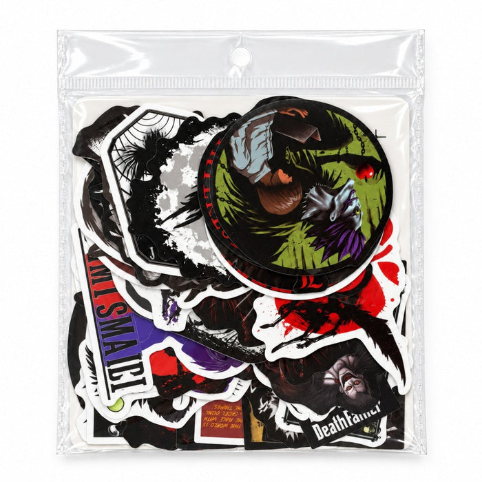 50-Piece Death Anime Sticker Pack – Series 01 Stationery · Accessory Super Supplys Inc