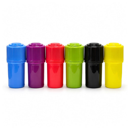 Portable Plastic Grinder Jar with Storage Container – 12PCS Display Display Pack Super Supplys Inc