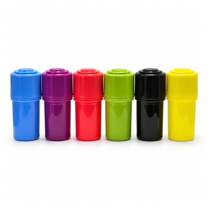 Portable Plastic Grinder Jar with Storage Container – 12PCS Display Display Pack Super Supplys Inc