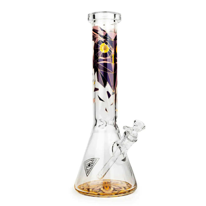 Red Eye Glass® | 15" Owl Beaker Tube – Limited Edition Fillacello Design [REG035] Glass Bong Smoking Cat Distribution