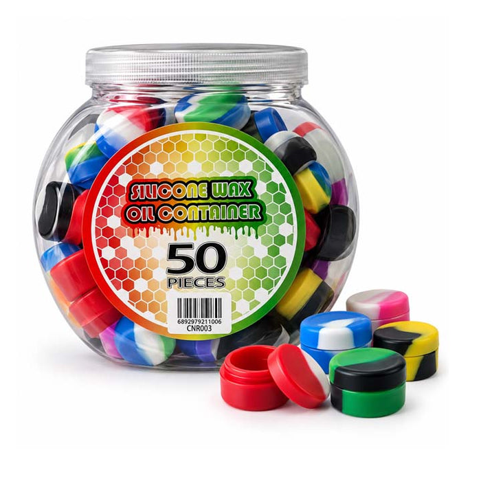 5ml Silicone Wax Containers – 50-Piece Jar Vial Super Supplys Inc Default Title