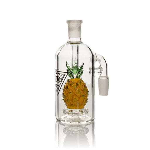 Red Eye Glass® | 14mm 90 Degree Pineapple Ash Catcher [REGAC121] Ashcatcher · Percolator · Filter · Mouthpiece Smoking Cat Distribution