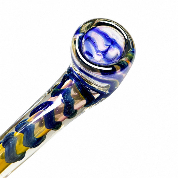 5.5" Fumed Twisted Glass Sherlock Pipe Glass Pipe Super Supplys Inc