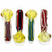 4.5" Striped Fumed Glass Hand Pipe Glass Pipe Super Supplys Inc Default Title