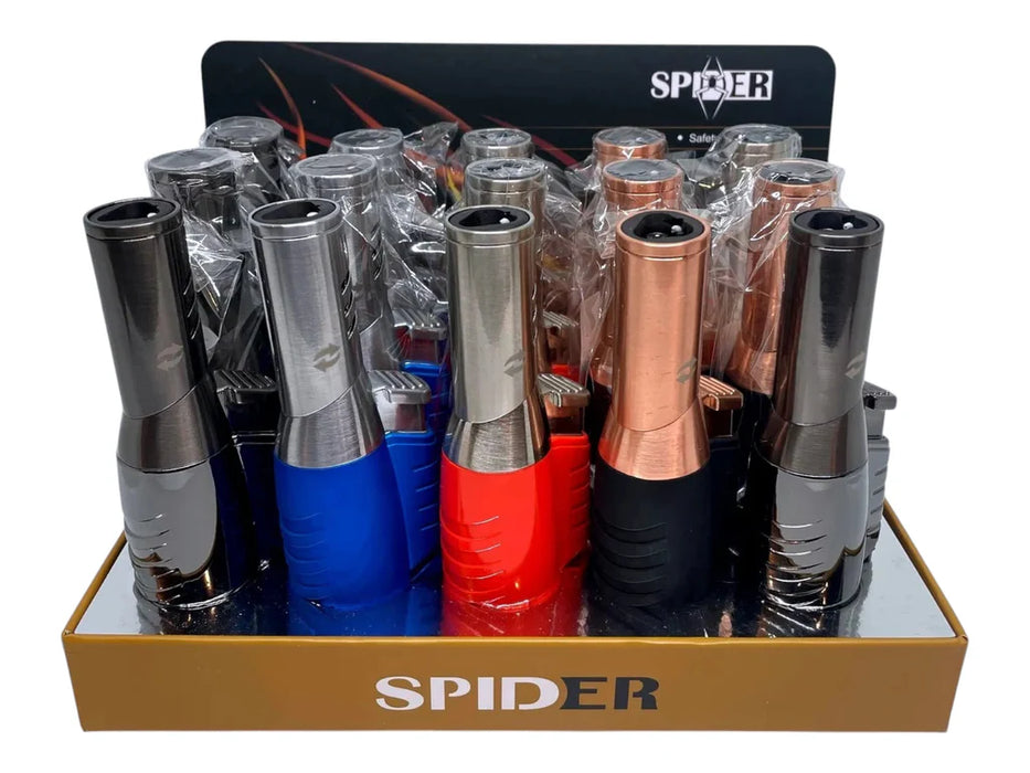 Spider | Refillable Rotatable angle Torch Lighter [SP-578] - 15/Display Lighters The MST