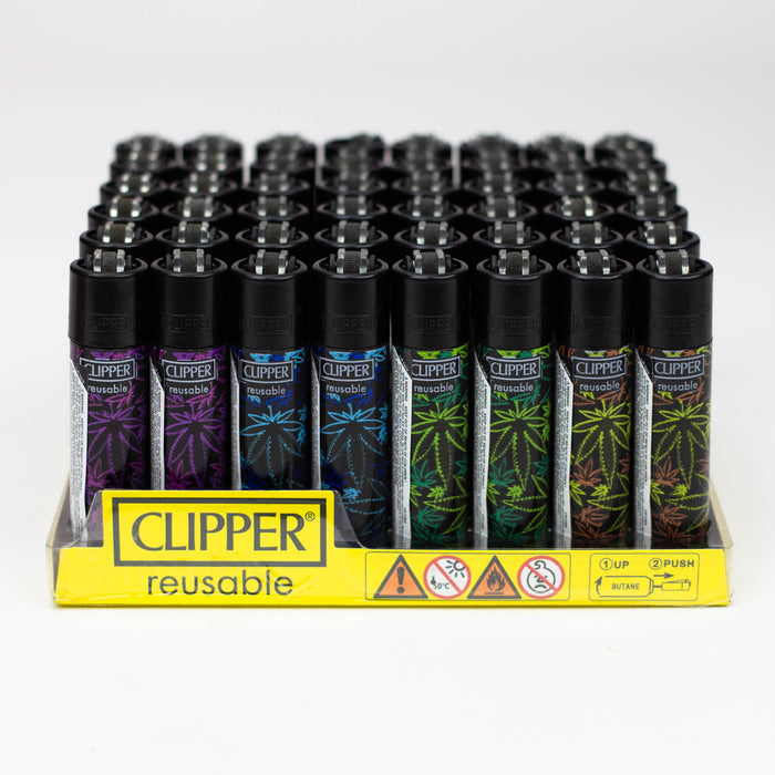 CLIPPER | Cannabis Fluo Display of 48 Lighter ONE
