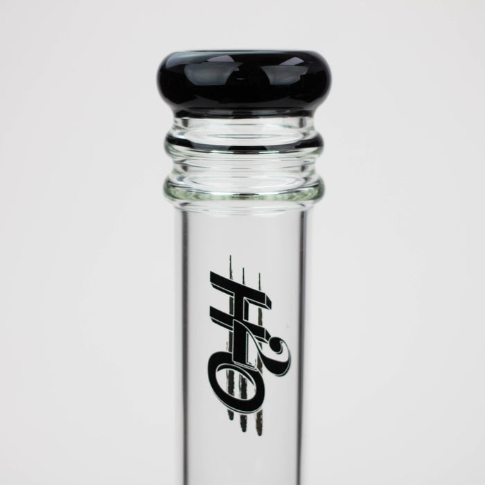 [2 Pack Bundle] 17" H2O glass water bong with double layer honeycomb [H2O-28] Glass Bong ONE