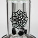 [2 Pack Bundle] 17" H2O glass water bong with double layer honeycomb [H2O-28] Glass Bong ONE