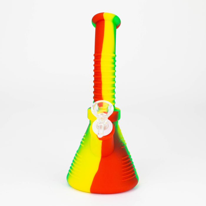 Fortune | 8.5" Angled Silicone Waterpipe-Assorted [SP1019] Resin · Silicone · Plastic Bong Super Supplys Inc