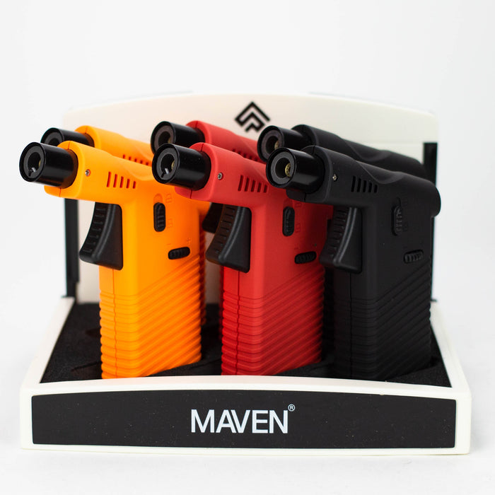 MAVEN | CANON Pocket Torch lighter Display of 6 Torch ONE Ornage/Red/Black