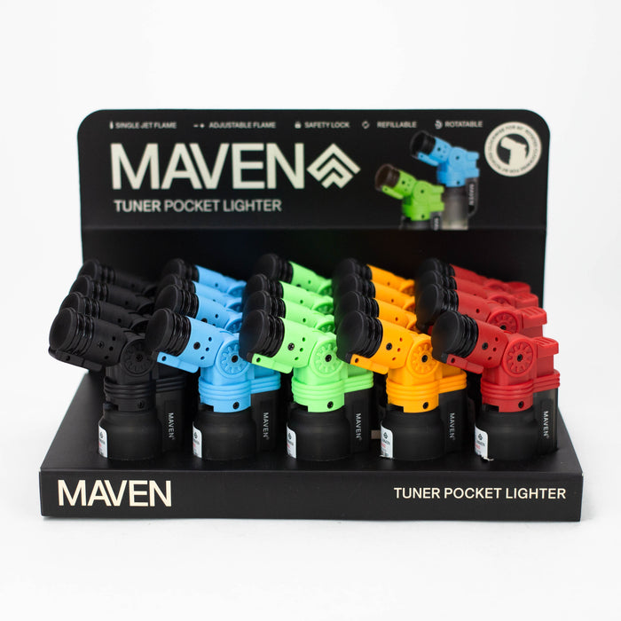 MAVEN | TUNER ROTATABLE ANGLE Pocket Torch lighter Display of 20